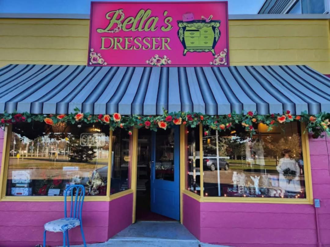 Bella's Dresser storefront in downtown Pequot Lakes
